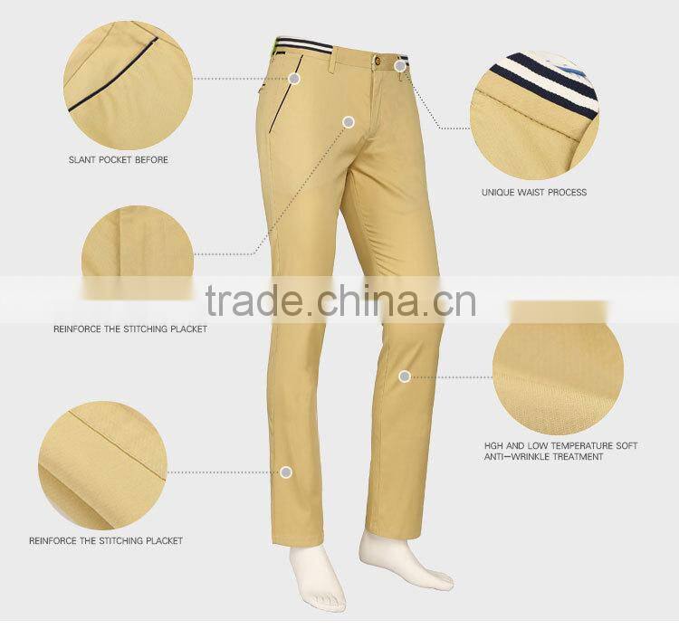 New Style Slim Straight Spring 2015 man's trousers