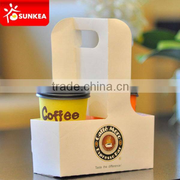 Cardboard cup holders, corrugated cup paper carrier, coffee carry tray