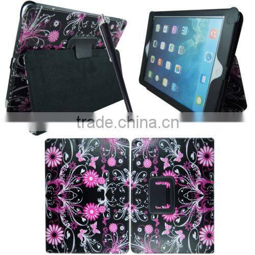 For New Apple iPad Air iPad 5 2013 Printed Premium PU Leather Flip Case Cove