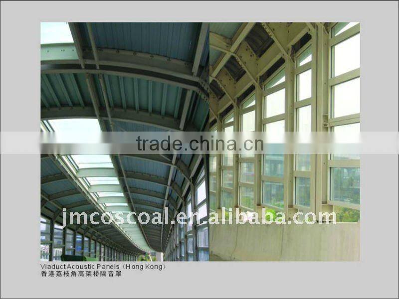 Highway aluminium noise barrier