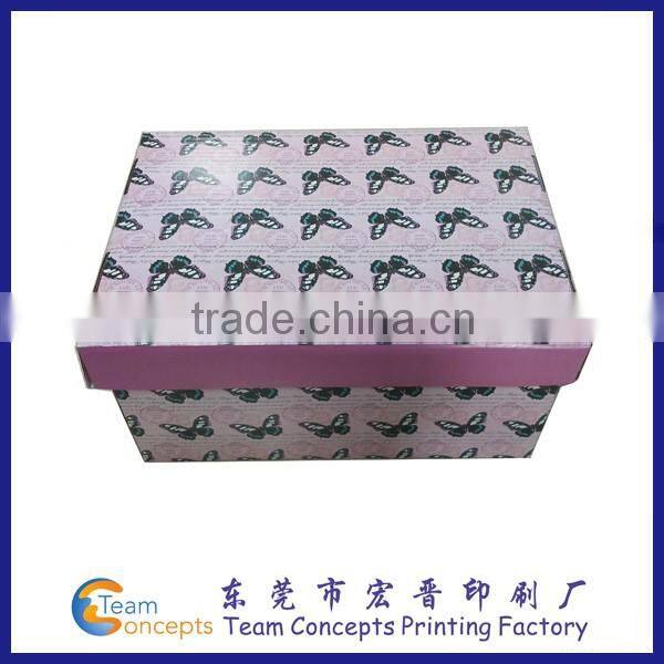 customized e flute shipping black packaging corrugated box