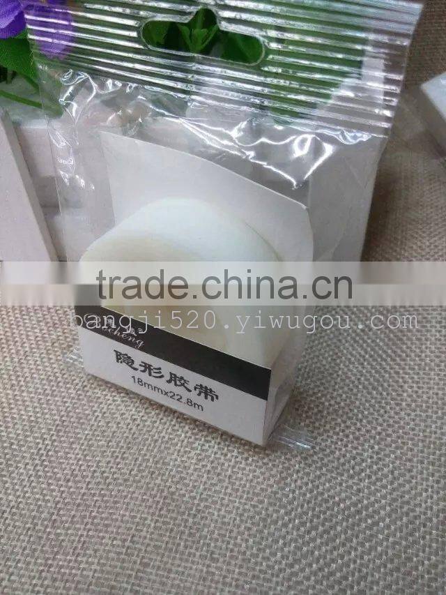Invisible tape milky white hand easy tear the new packing 1.8 * 22.8 M