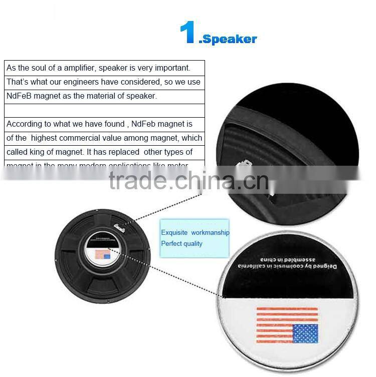 Rechargeable Battery Powered Wireless Outdoor Portable Bluetooth Speaker Guitar Amplifier