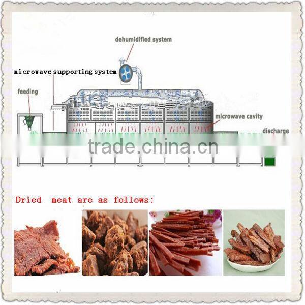 manufacture hot selling tunnel microwave drying equipment