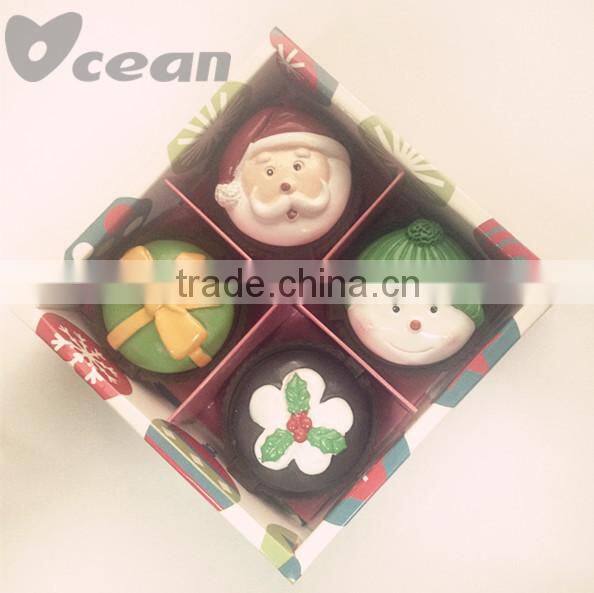 Merry Christmas cupcake shaped cute lip gloss