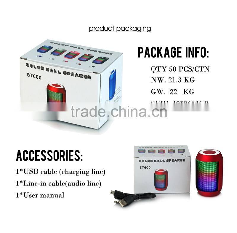Wireless microphone round bluetooth mini speaker