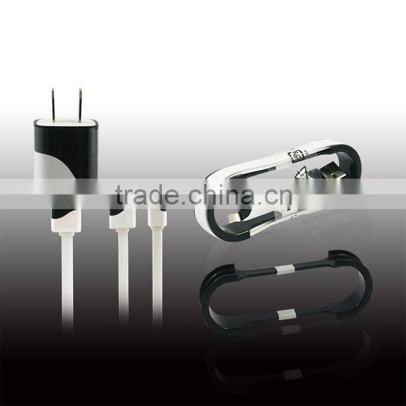 High Quality 1m (3.3ft) usb Cable with Wall Travel Home Charger Adapter for iPhone 6 6 Plus