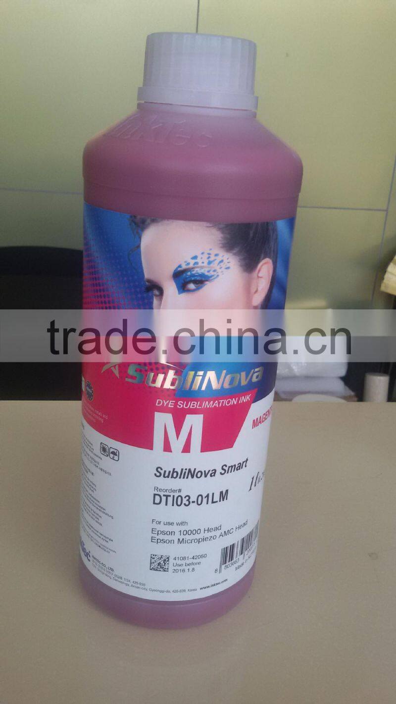 Dye sublimation ink for sublimation paper