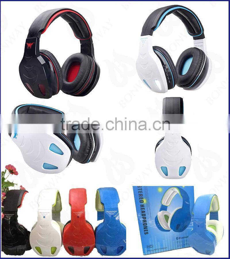 fm radio bluetooth headset with microphone