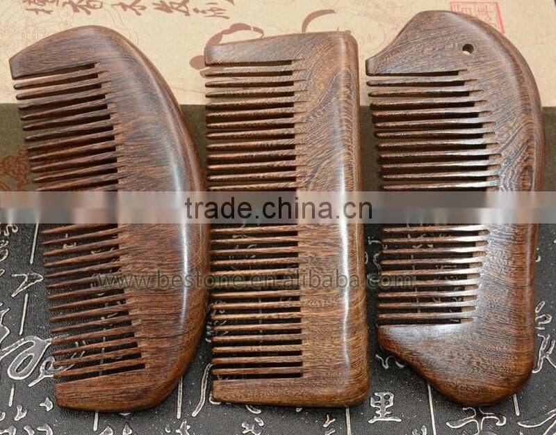 Afro Flea Wooden Barber Hair Comb