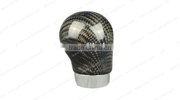 Real Carbon Fiber Car Gear Shift Knob Black Ball