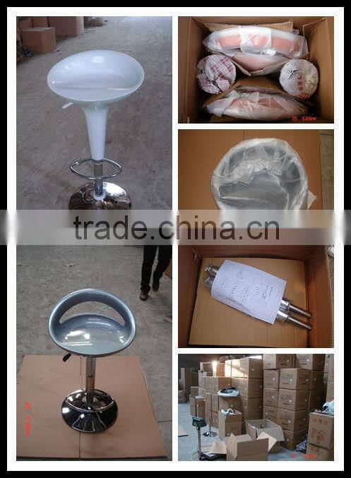 Modern Swivel Chrome Bar chair with ABS bar seat