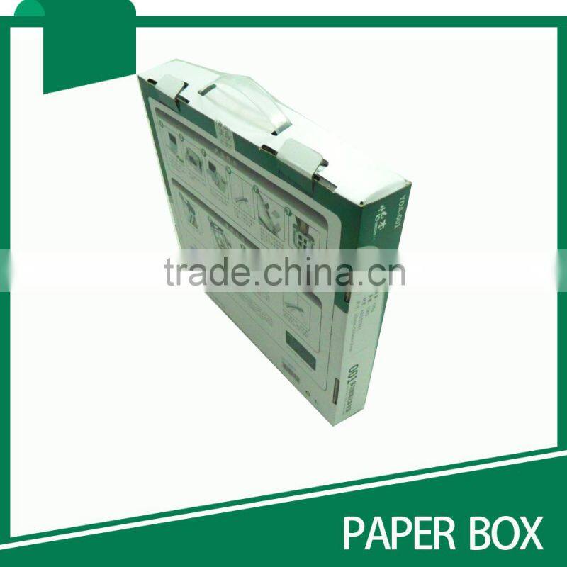 2015 PLASTIC HANDLE CARDBOARD CORRUGATED CARTON BOX EP835656