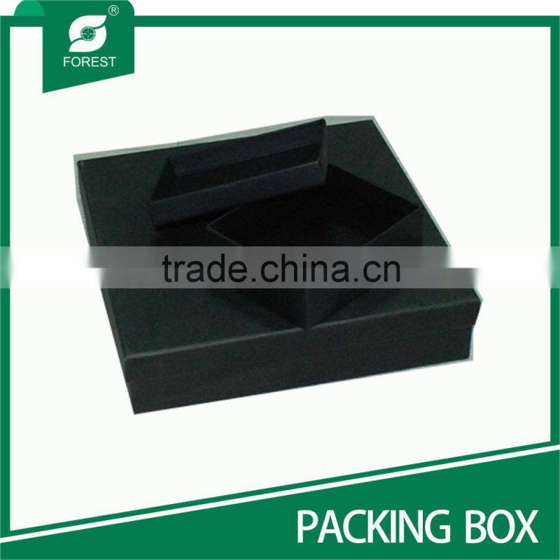 BLACK CARDBOARD PACKING BOX FOR JEWELRY