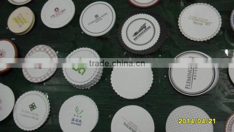 hot sale manufacture produce tissue paper coaster ,paper coaster for hotel