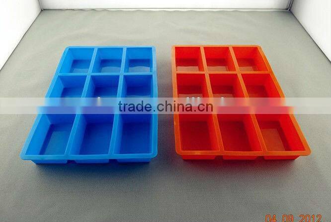9 cavities handmade silicone soap moulds