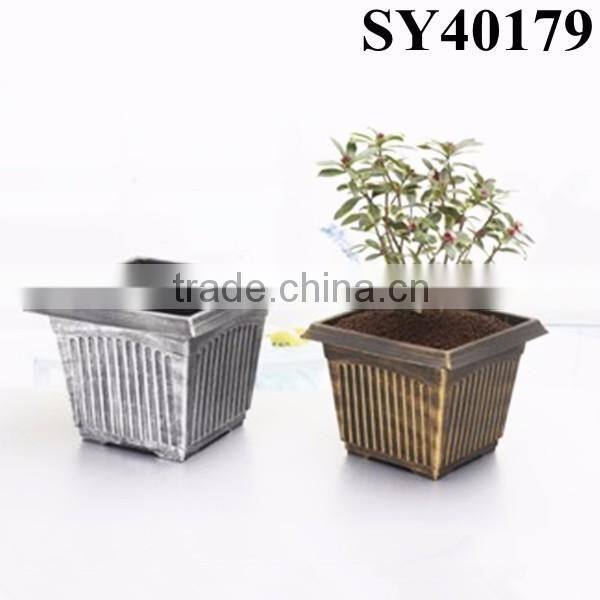 Custom color large round plastic garden pot
