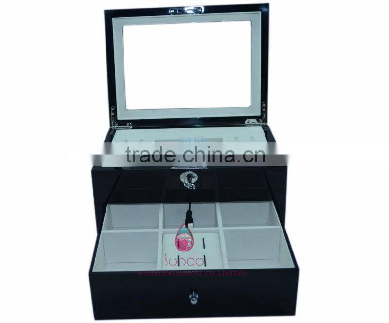 Alibaba new product custom wooden jewelry box