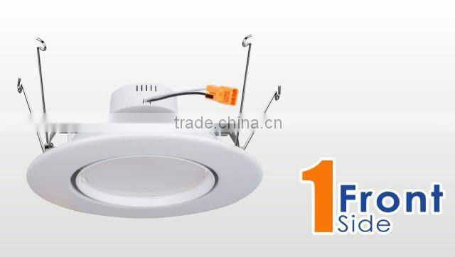 UL Energy Star approved 5 in. and 6 in. 2700k white led recessed trim rotatable downlight