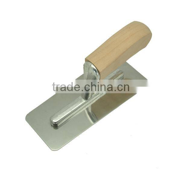Venetian Trowel, Stainless Steel Trowel, Natural Wooden Handle Unlacquered