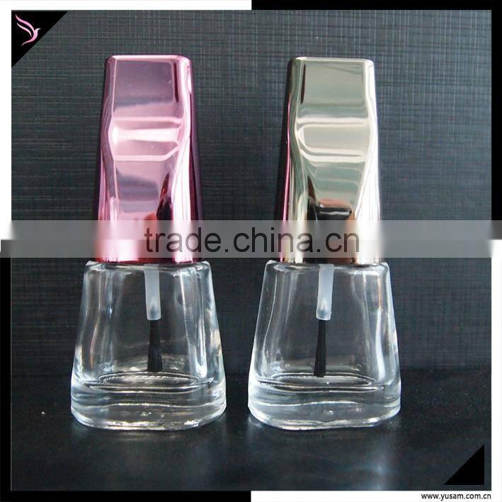 Empty glass nail polish bottle mini clear nail polish bottle