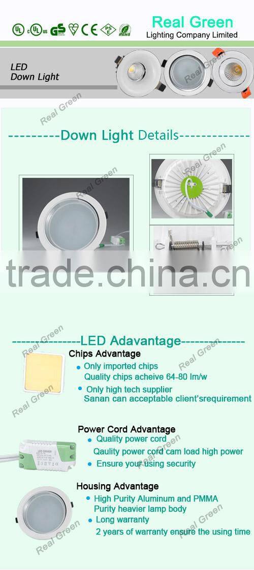 8' ' 25W fully luminous Led downlight