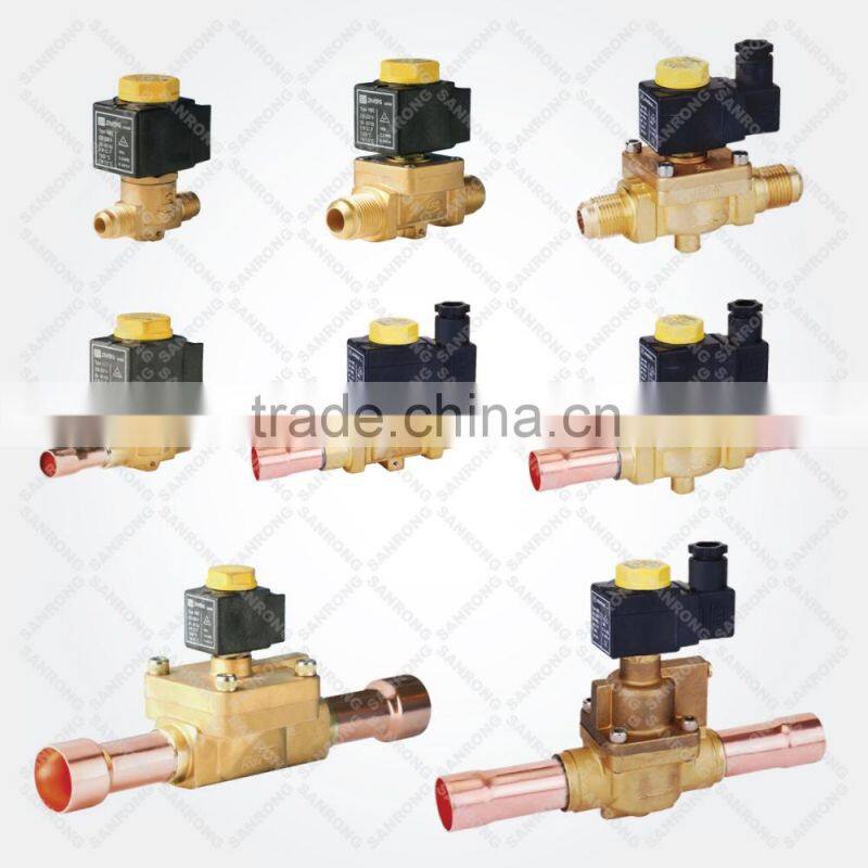1078/9 1079/11 Diaphragm Solenoid Valve for Liquid Suction Line, Welding Solenoid Valve with 1-1/8 1-3/8 ODF Solder