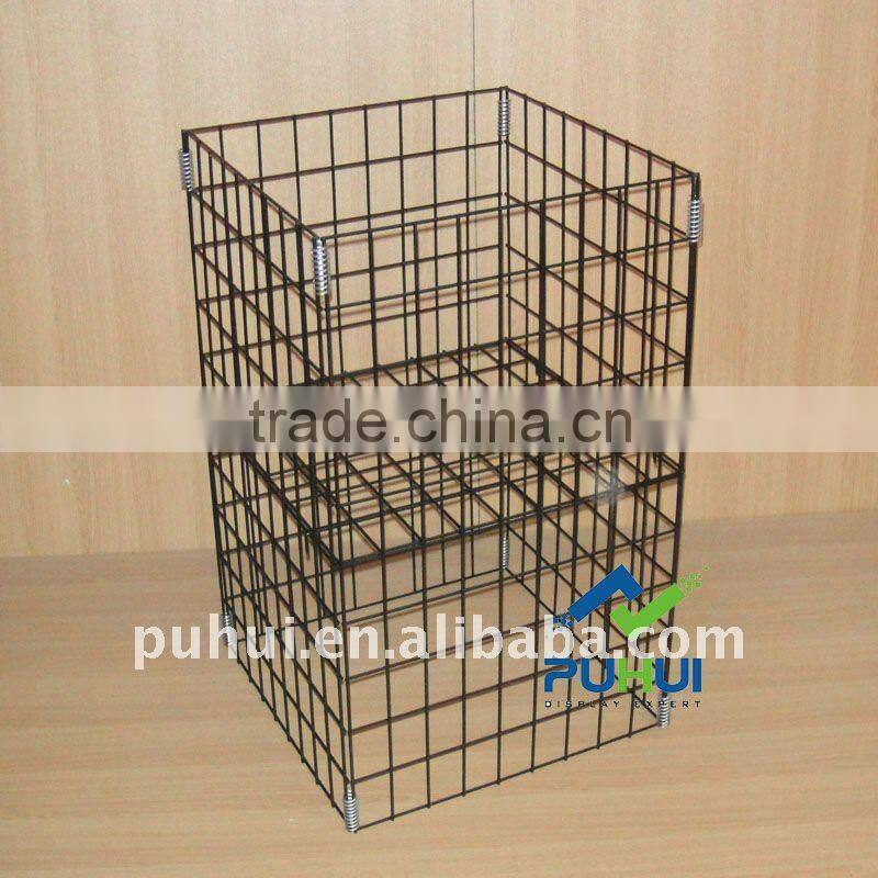 high quality factory providing 6 sides wire dump bin from China