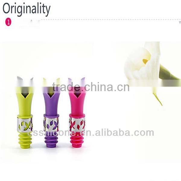 2014 top sale silicone wine bottle stopper,high quatity bottle stopper,fancy bottle stopper for party