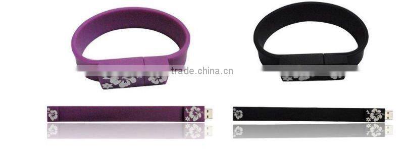 OEM top selling bracelet PVC USB flash drive