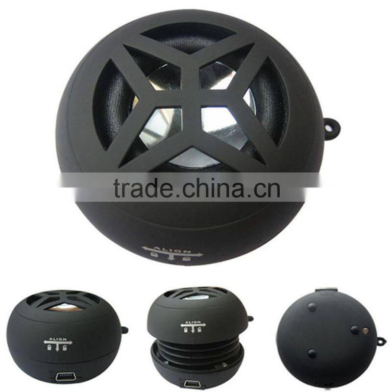 cheap gift hamburger wired mini speaker , mini external speaker for mobile phone