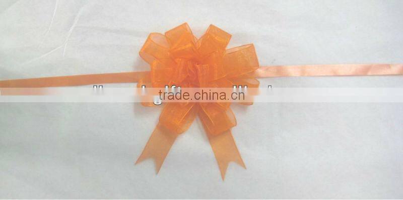 HOT SALE! Blue Organza Butterfly Pull String Ribbon Gift Bow.