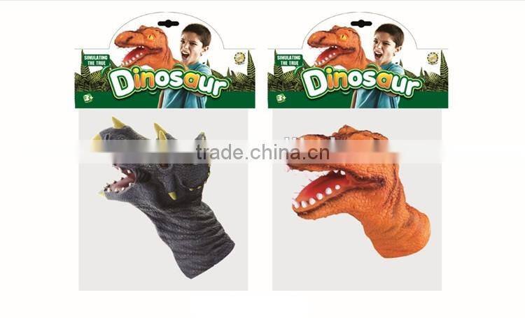 DW2401678 Kids dino PVC dinosaur puppet animal hand puppet
