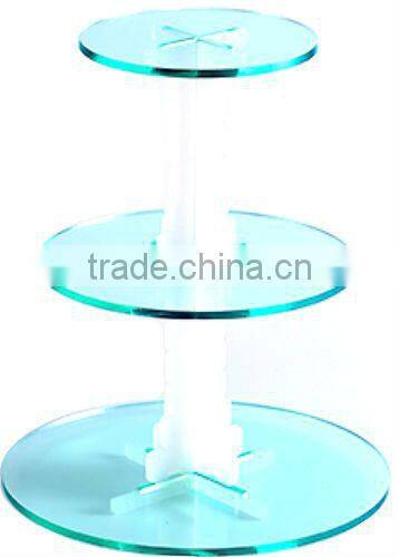 fashionable acrylic wedding cake display stand