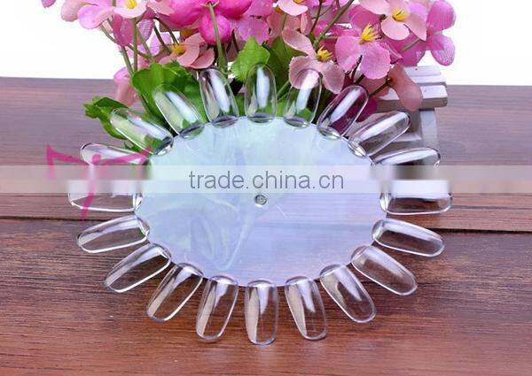 20 tips ellipse shape nail gel polish color chart/oval color wheel