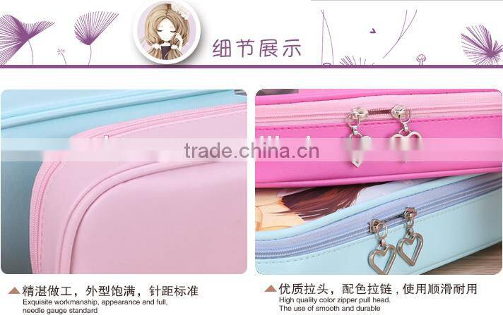 Wholesale pencil case box best selling beautiful pen bag