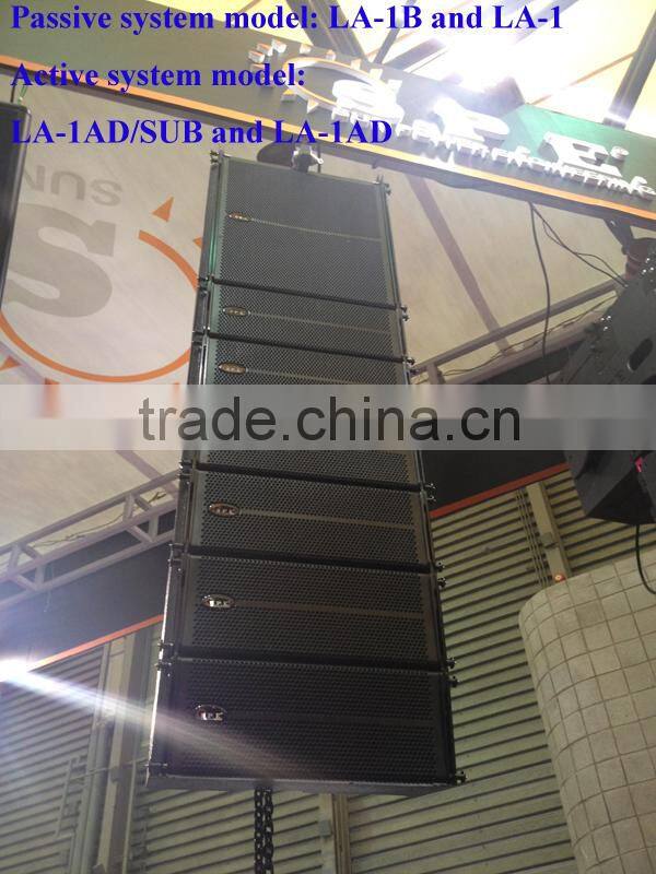professional mini line array speaker dual 6.5inch 300w LA-1 spe audio