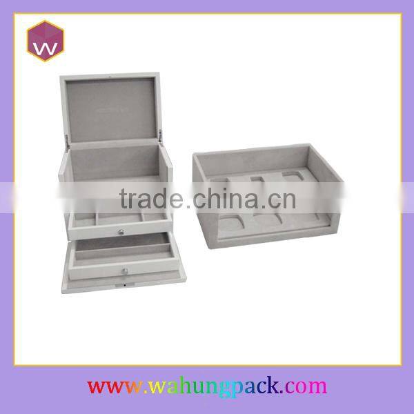 Customized white lacquer wooden perfume box (WH-0529)