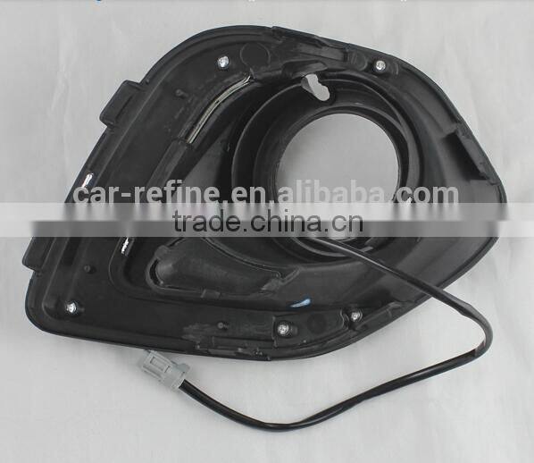 fog lamp cover white led drl yellow turn signal light for mitsubishi asx led daytime running light