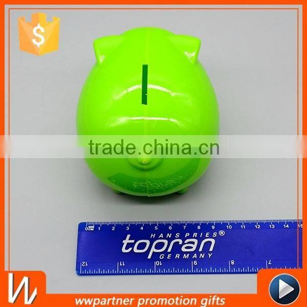 Custom Plastic piggy bank for Promotion