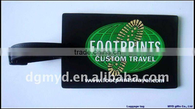 Beautiful and special 3D Soft pvc craft luggage tag