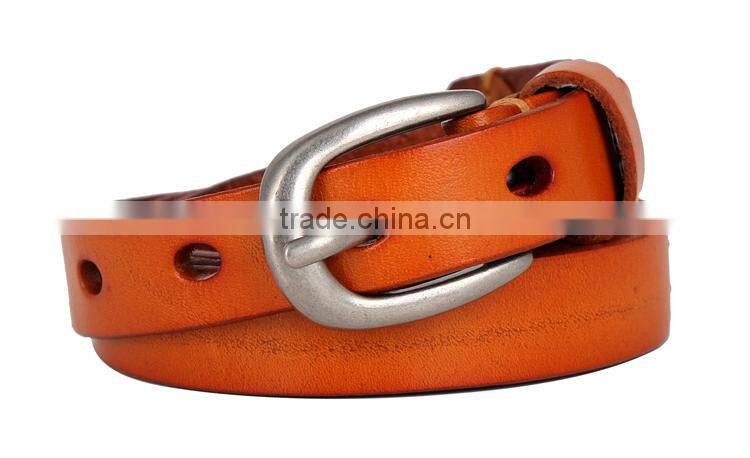 15 Years Belt Factory Wholsale Price Original Famale Leather Belt SWF-W1506070104
