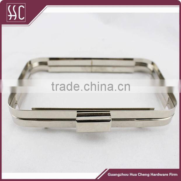 5.5*3.5inch box clutch frame, box purse frame supplier, metal purse frame made in China