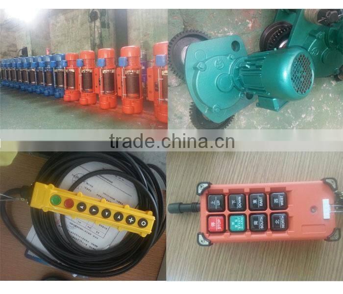cheap wire rope wireless remote control 250kg electric hoist