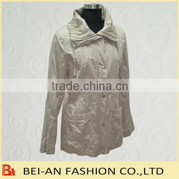 fashion women jacket in memory fabric