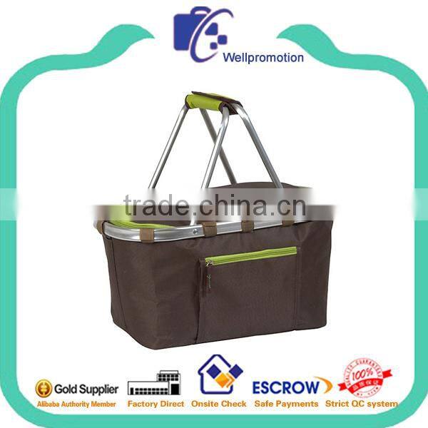 wellpromotion fashion promotional foldable ice chest basket