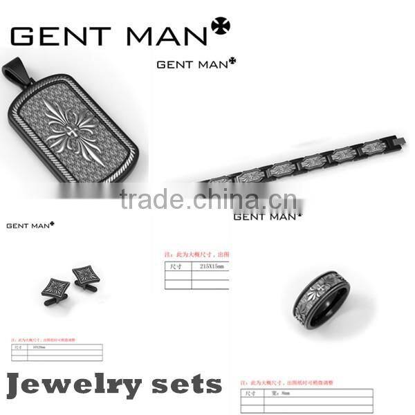 High Quality men's pendant & bracelet Jewelry Sets