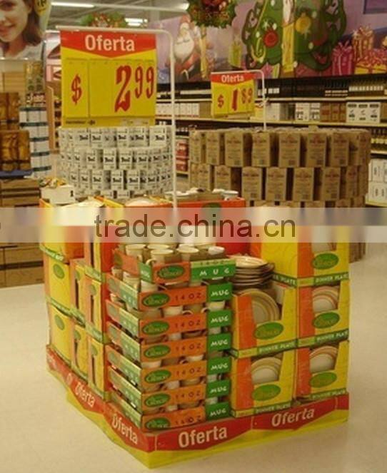 soy-based ink printing custom retail paper display for photo frame/paper display photo frame