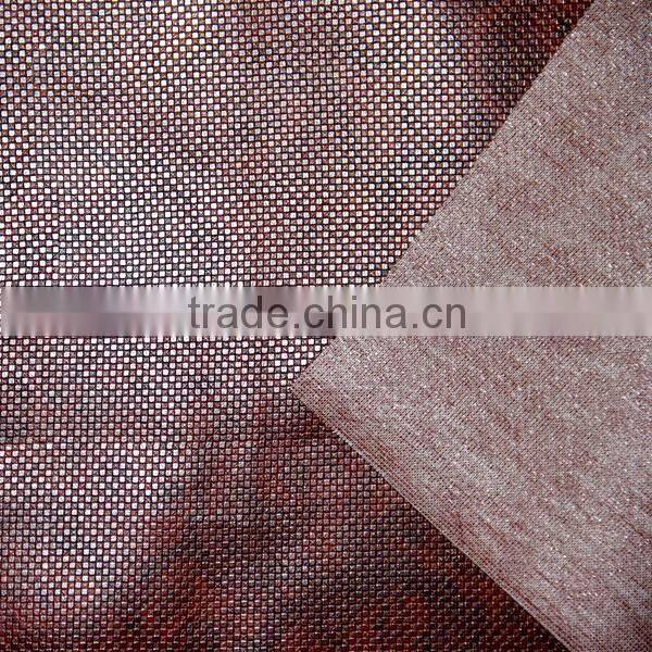 Embossed Semi PU textured faux leather use for home decoration and wallpaper
