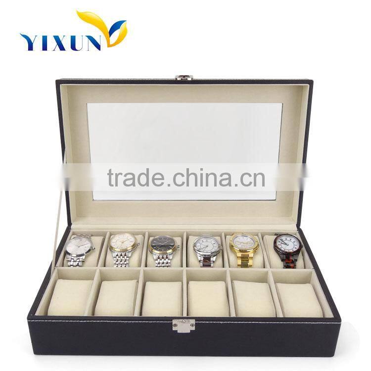 Personalized 10 grids watch gift box for men